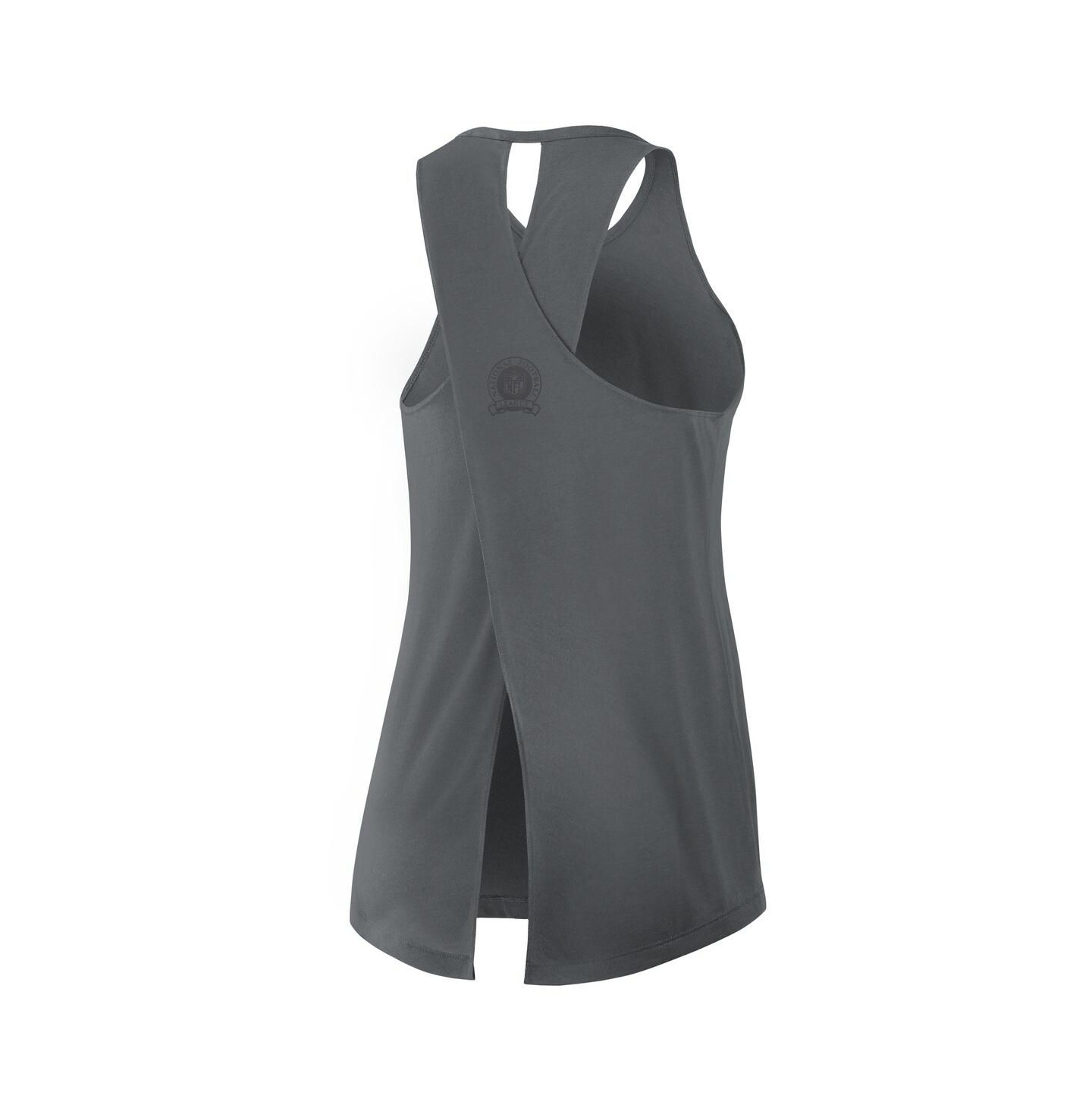 Женский топ Nike Gray Philadelphia Eagles Glory Crisscross Performance — фото 3