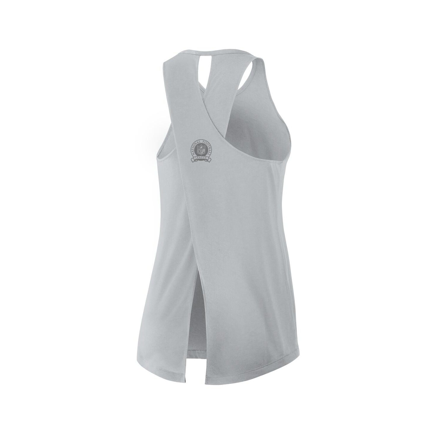 Женский топ Nike Gray Detroit Lions Glory Crisscross Performance — фото 2