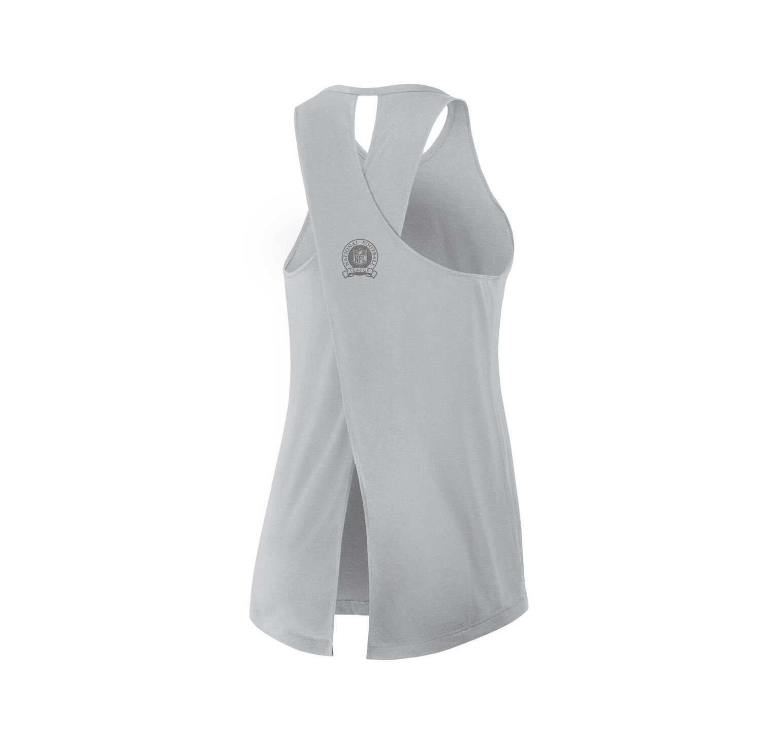 Women's Gray Detroit Lions Glory Crisscross Performance Tank Top