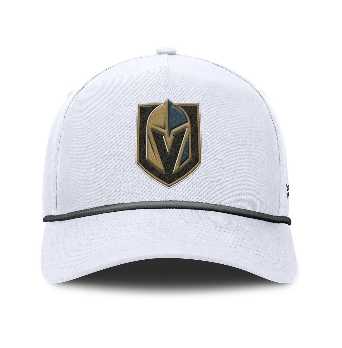Мужская кепка Fanatics White Vegas Golden Knights Rope A-Frame Adjustable Hat — фото 2