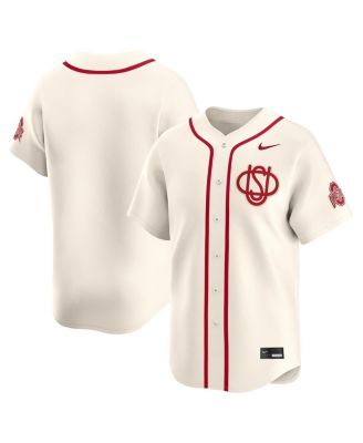 Nike - Men's Cream Ohio State Buckeyes Limited Alternate Wordmark Jersey