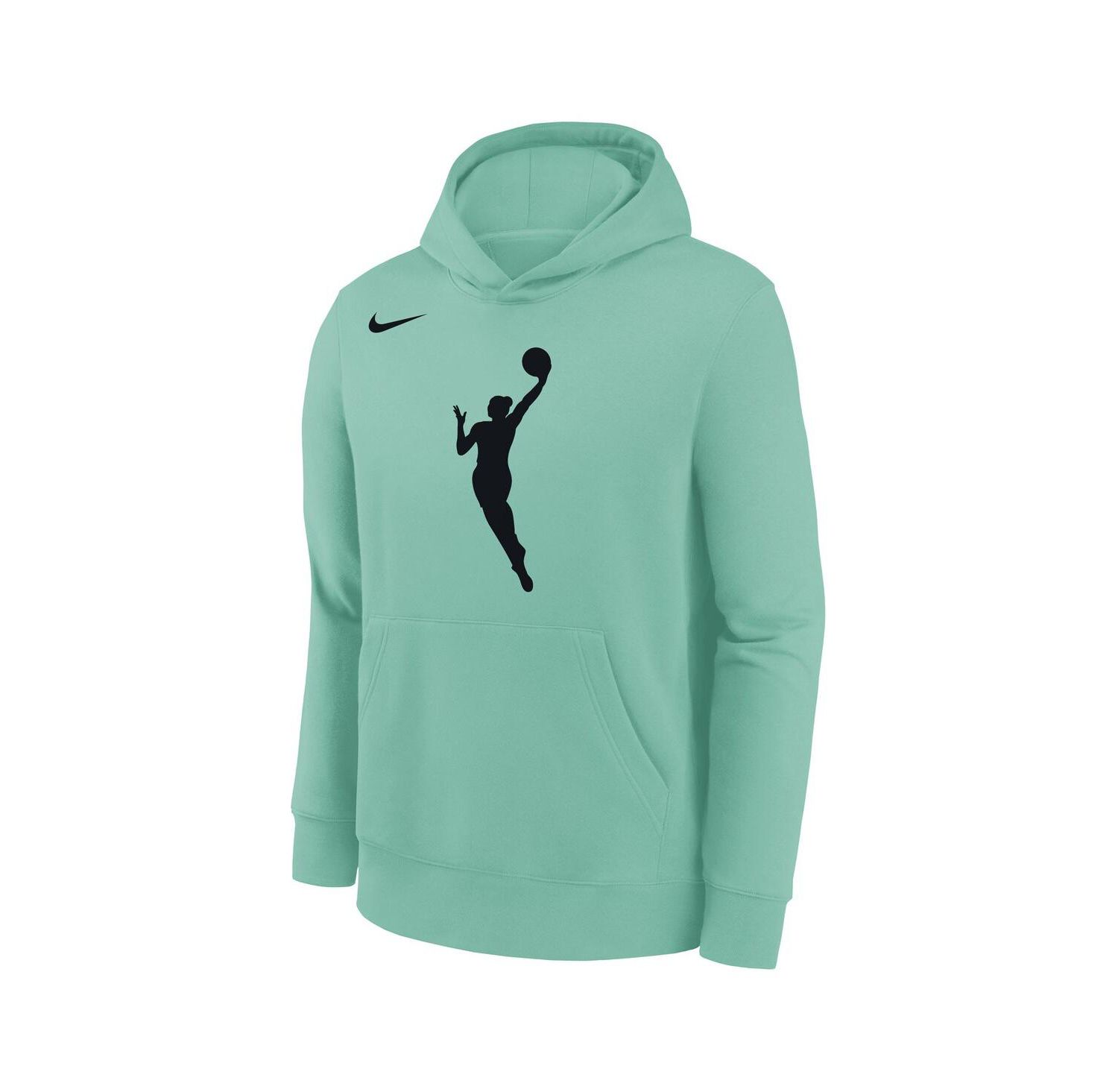 Big Boys and Girls Mint WNBA Logo Essential Team Pullover Hoodie