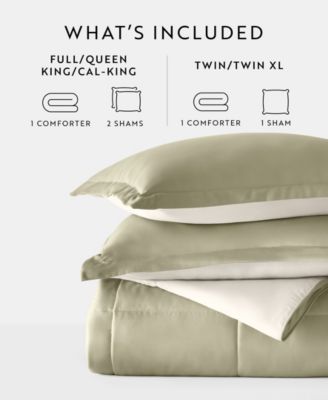 All Season Lightweight Down Alternative Reversible 2-Pc. Comforter Set, Twin/Twin XL