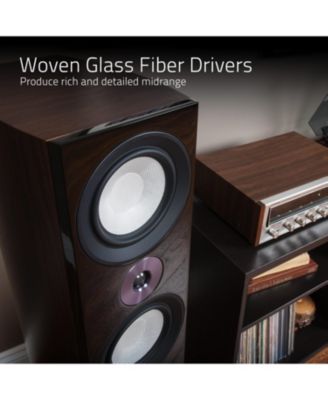 Reference High Performance 3-Way Floorstanding Loudspeakers with Down-firing 8" Subwoofers
