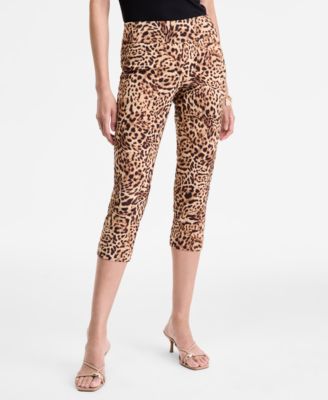 Women's Cheetah-Print Capri Pants, Exclusively at Macy's