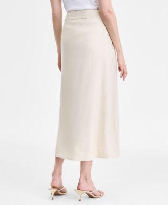 Women's Linen-Blend Maxi Skirt, Exclusively at Macy's