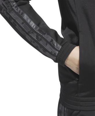 Women's Animal-Print Stripe Tricot Track Jacket