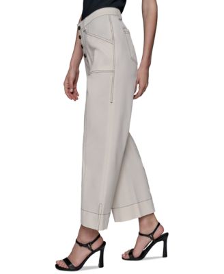 Women's Stitch-Trimmed Cropped Pants