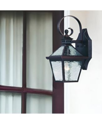 Hammered Glass Wall Light for Entryway Hallway or Bathroom