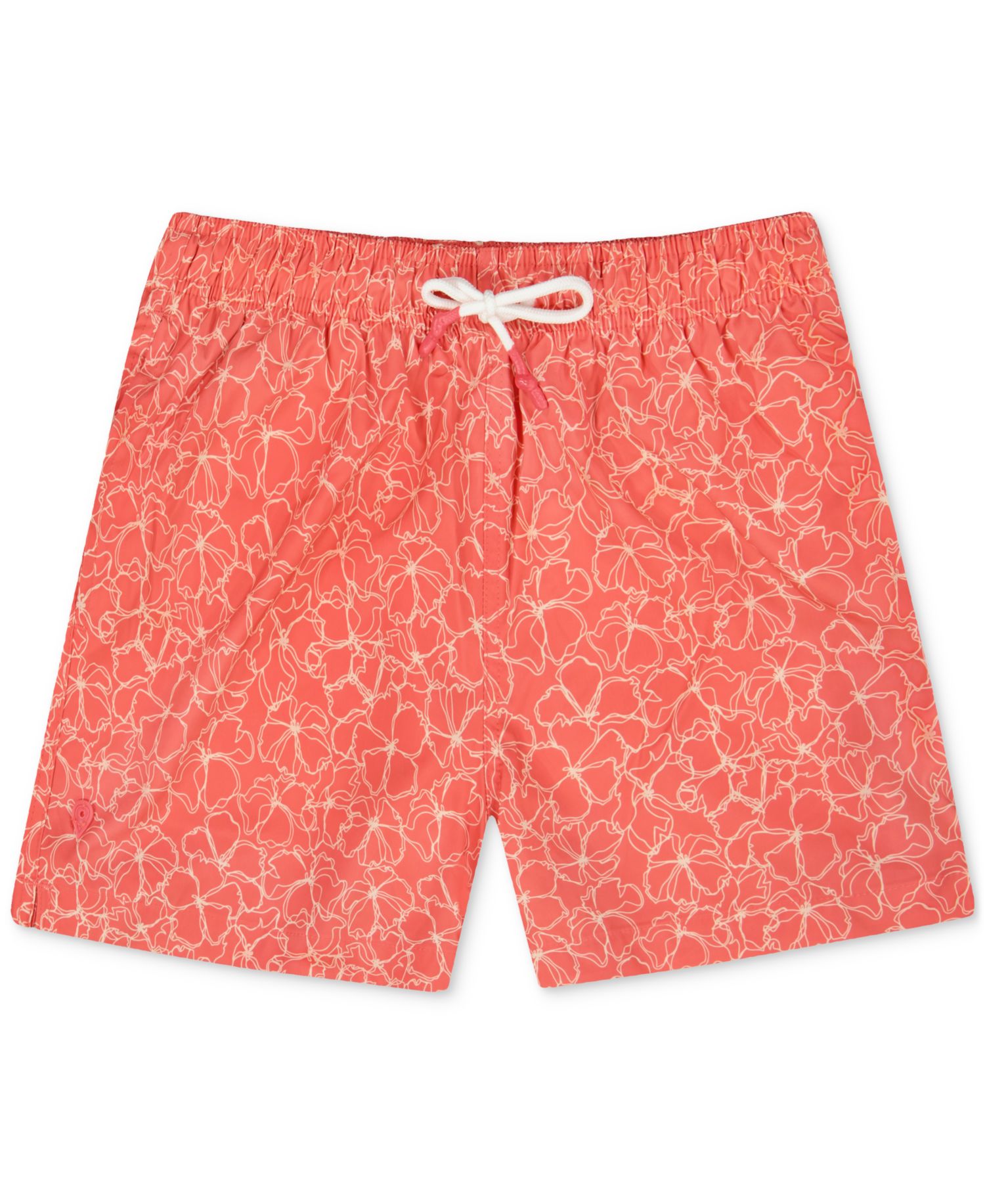 Sunset and Vines Men's Floral Woven Swim Trunks