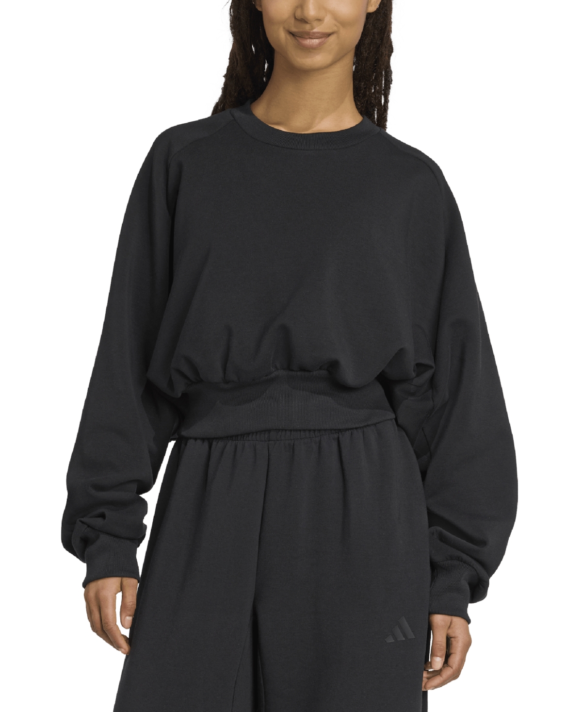 adidas Women's Soft Lux Relaxed Crewneck Sweatshirt