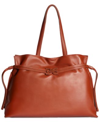Poppy Extra Large Leather Drawstring Tote