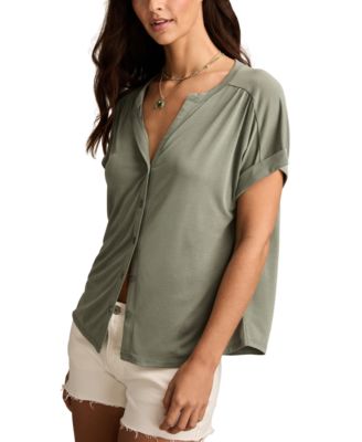 Women's Sandwash Short Sleeve Button Front Shirt
