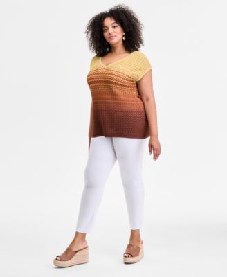 Plus Size Bengaline Skinny Pants