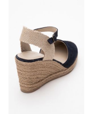 Sinta Suede Leather Platform Espadrille (Women)