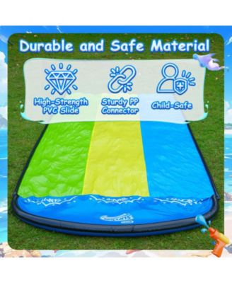 Slip N Slide Triple Waver Rider with Boogie 18ft for Kids 5-12 Years Backyard Water Fun