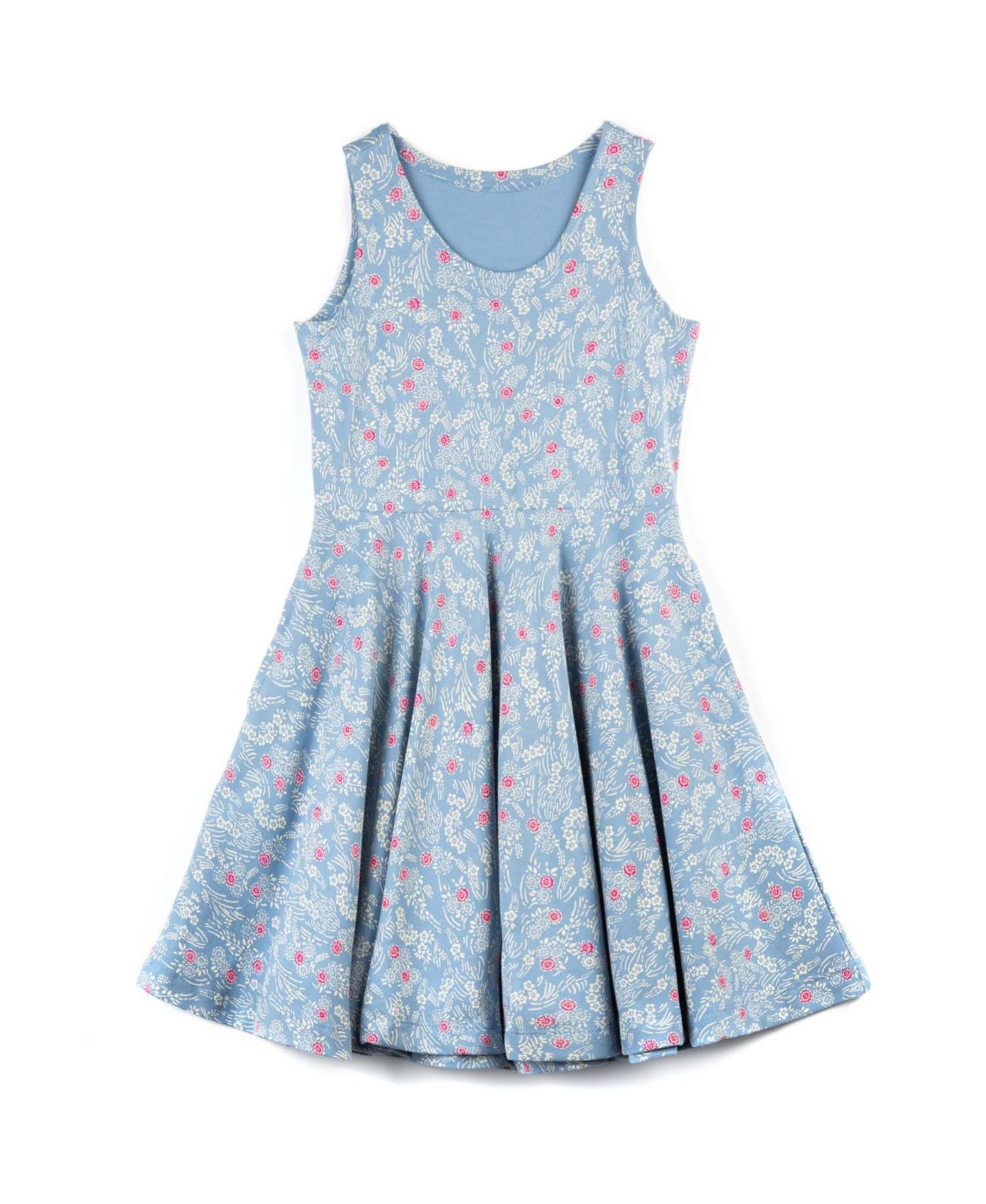 Платье Mightly Fair Trade Organic Cotton Sleeveless Twirl Dress для девочек, цвет: Вишнёвый — фото 1