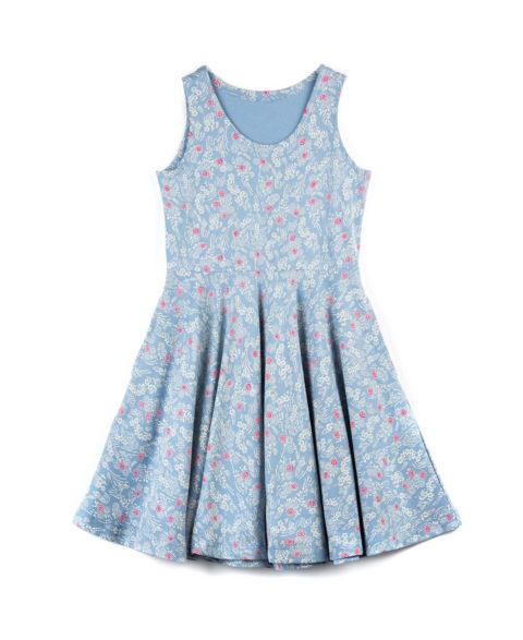 Платье Mightly Fair Trade Organic Cotton Sleeveless Twirl Dress для девочек, цвет: Вишнёвый