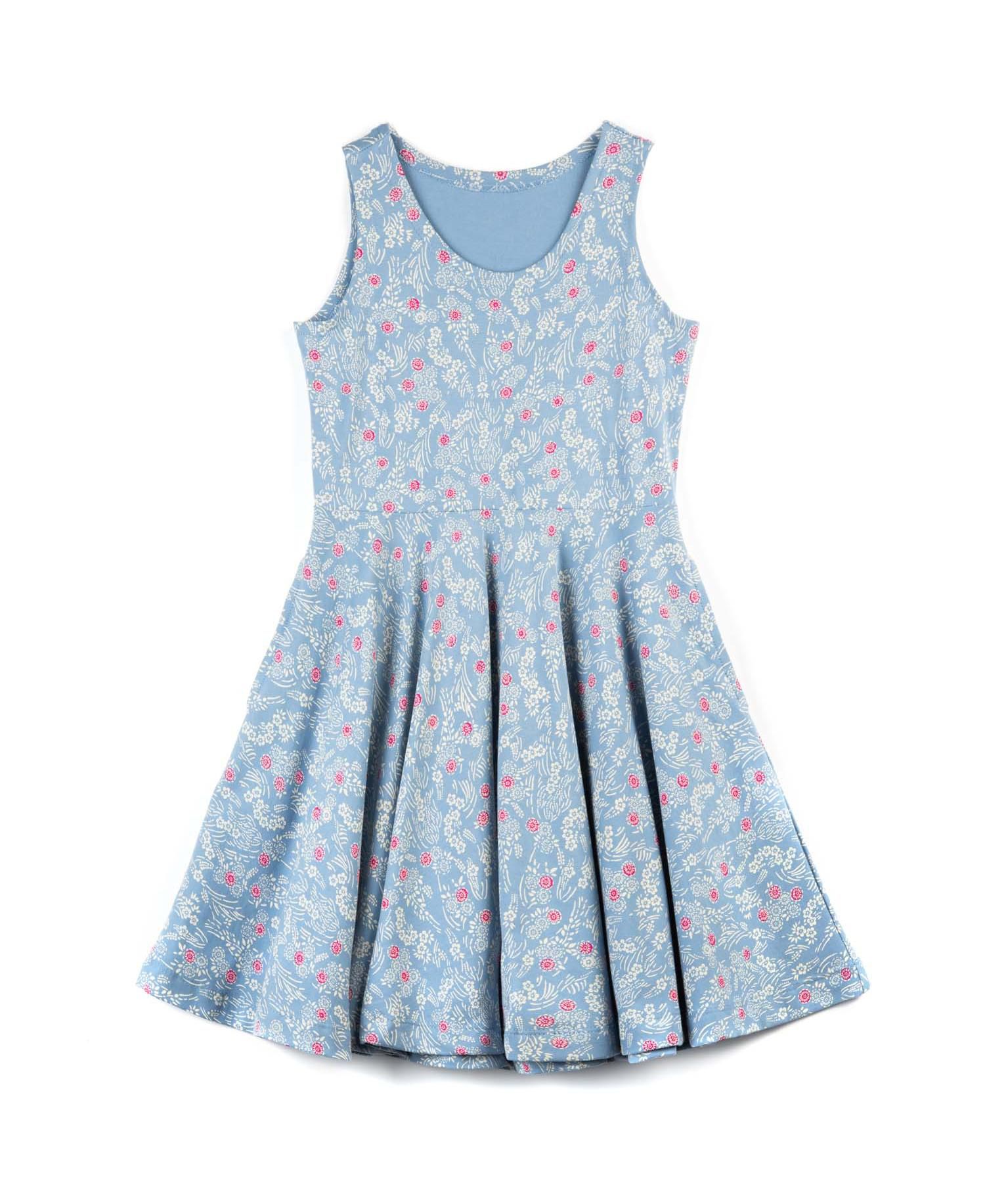Girls Fair Trade Organic Cotton Sleeveless Twirl Dress