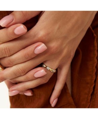 Bone Sterling Silver Adjustable Ring