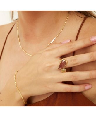 Half Twisted Sterling Silver Chain Necklace