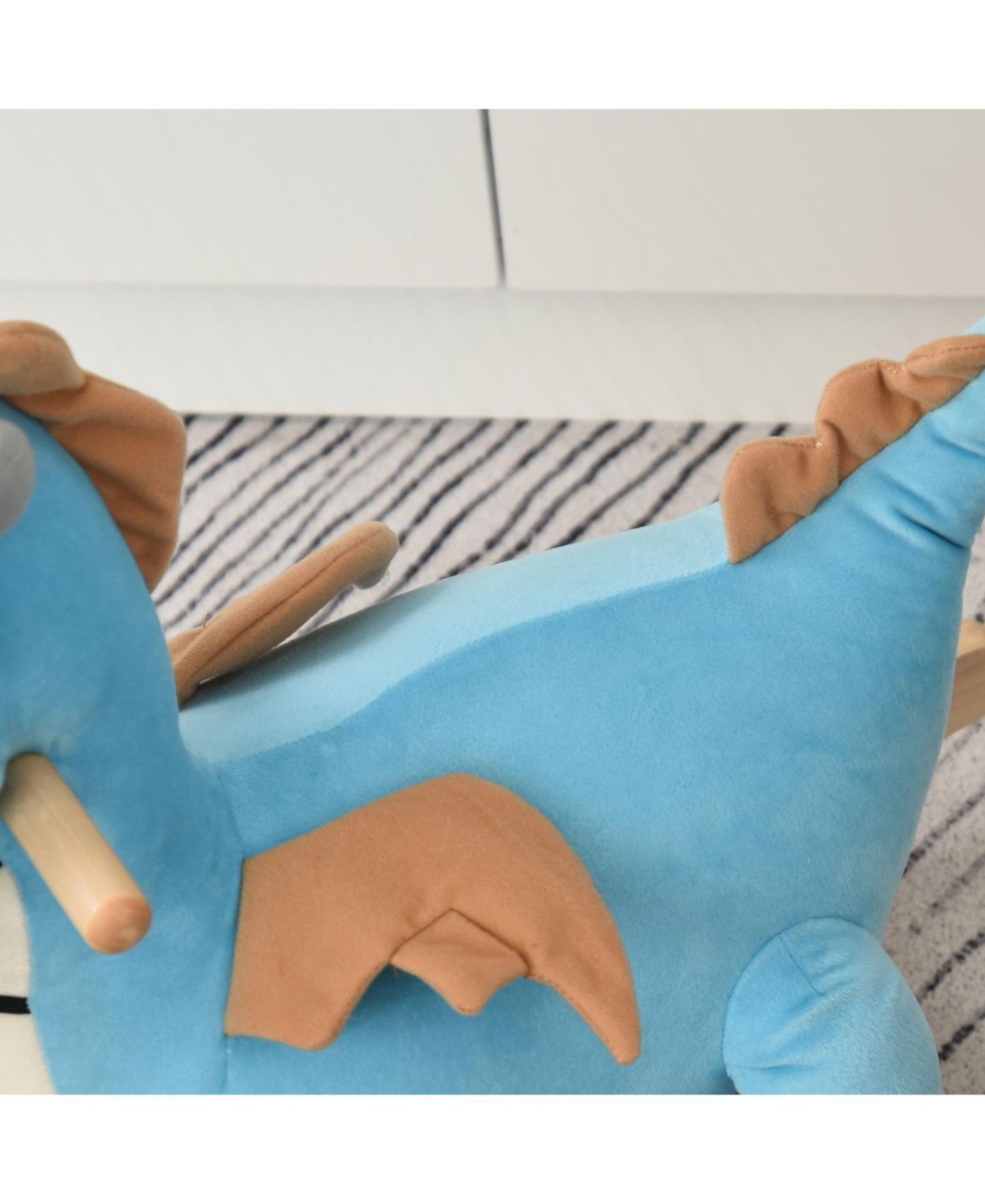 Детская игрушка Streamdale Furniture Plush Ride-On Rocking Dinosaur with Realistic Sounds, Supports up to 66 lbs, Ages 18-36 Months — фото 5