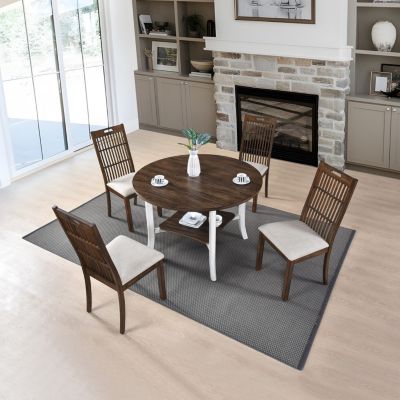 Round Dining Furniture Set 1 Table with 4 chairs