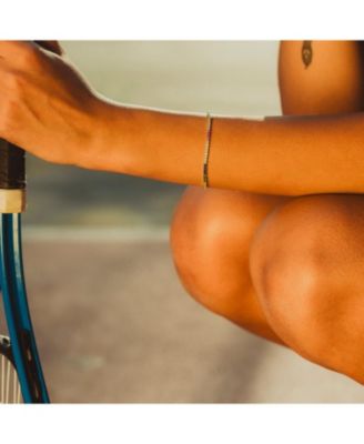 Rainbow Colourful Sterling Silver Tennis Bracelet