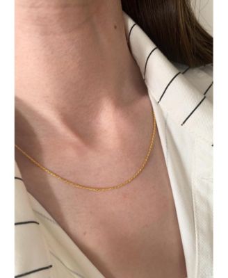 Sterling Silver Rope Chain Necklace