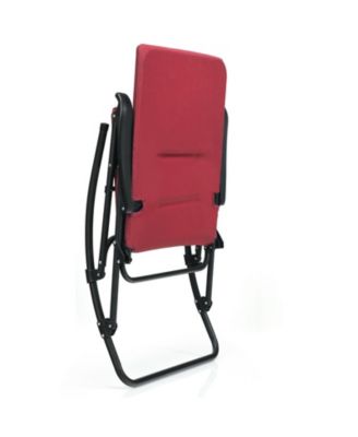 Foldable Rocking Padded Portable Camping Chair with Backrest and Armrest