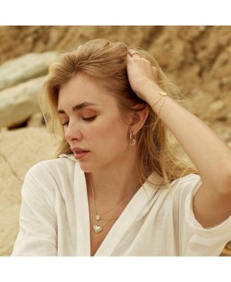 Four Leaf Clover Sterling Silver Necklace - White