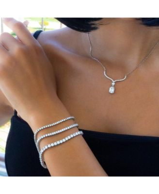 Sterling Silver Tennis Bracelet - 4mm