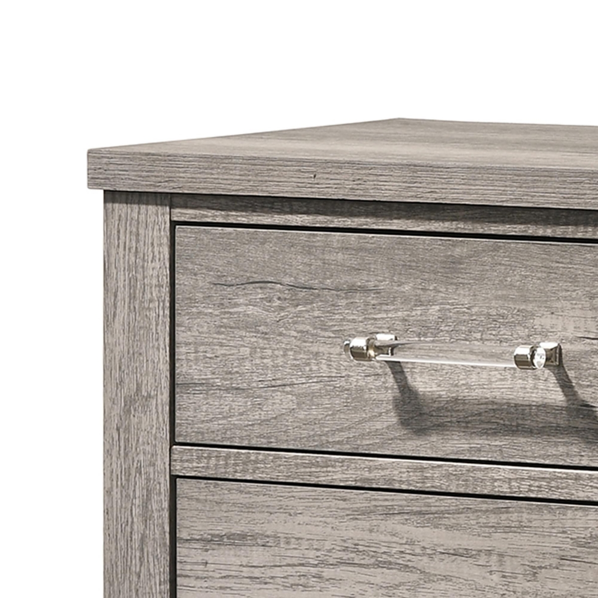 Kings Brand Furniture Harmony 2-Drawer Wooden Side End Table, Nightstand