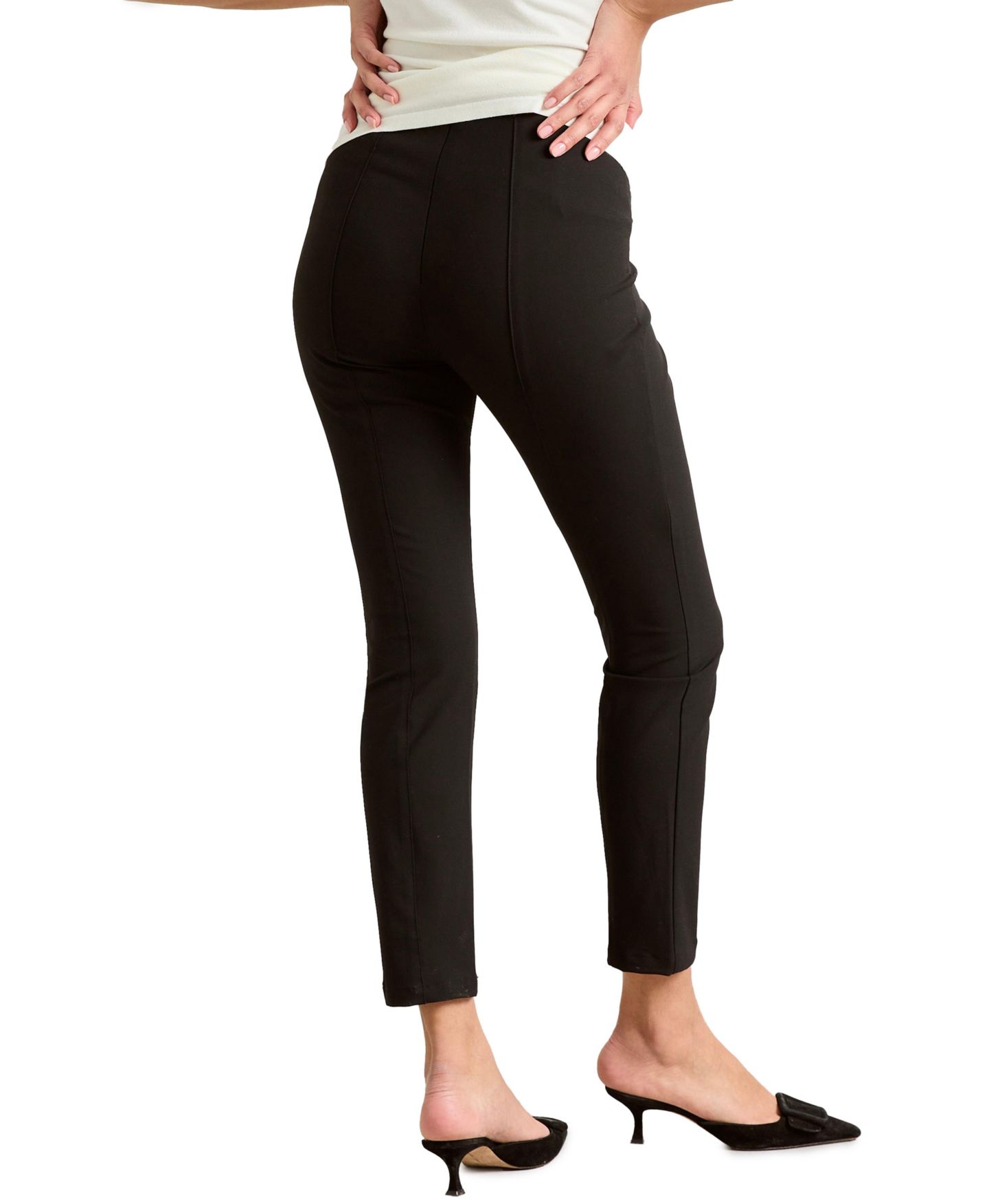 Женские брюки HATCH Collection Maternity The Under the Bump Stiletto Work Pant, цвет: Чёрный — фото 3
