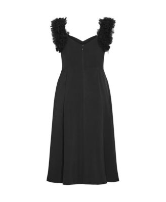 Women's Roselyn Ruffle Tulle Midi Dress