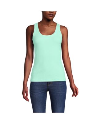 Women's Pointelle Rib UNeck Tank
