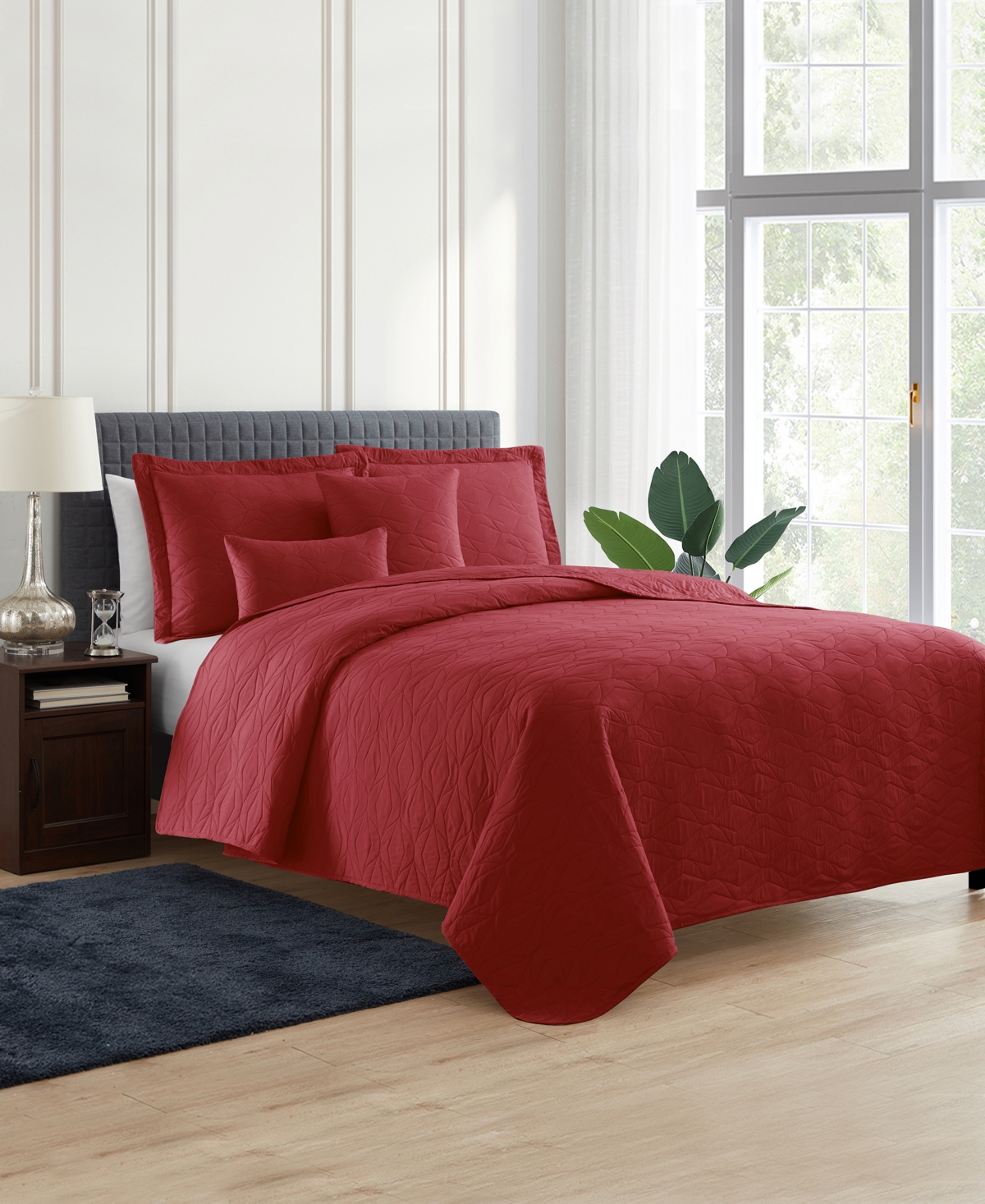 Nestl Ellipse Embossed 4-pc. Quilt Set, Twin/twin Xl
