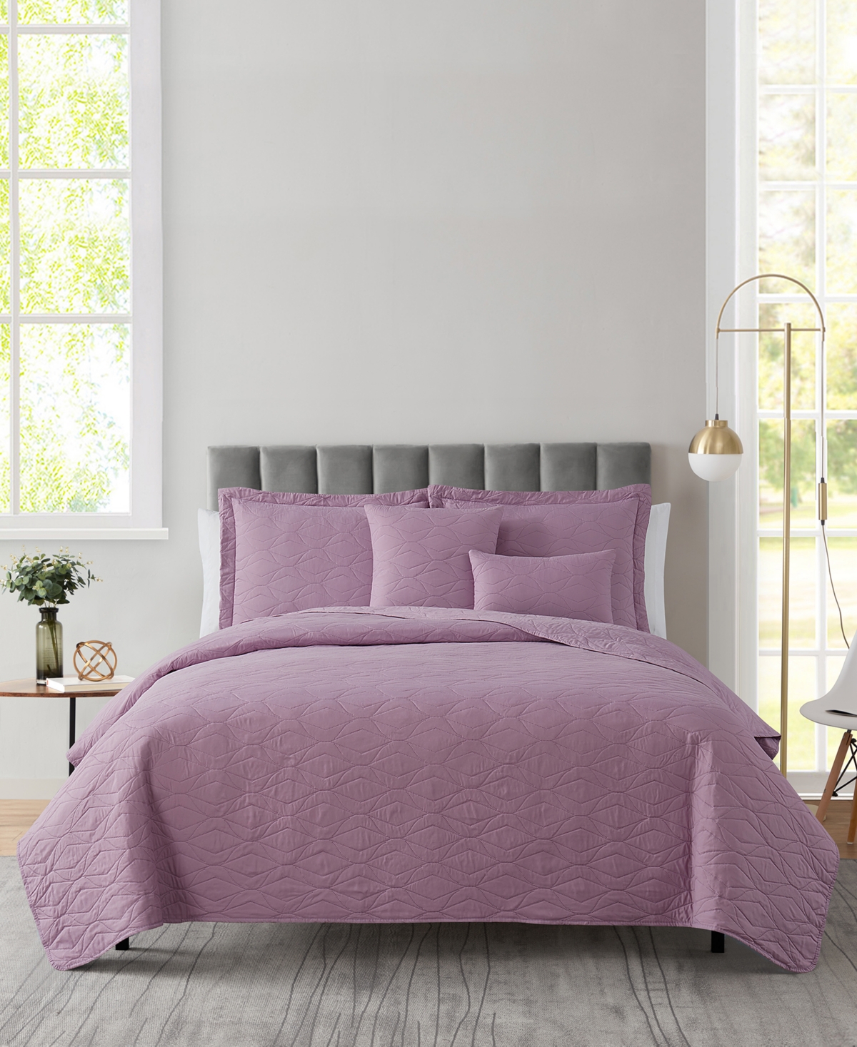 Nestl Ellipse Embossed 4-pc. Quilt Set, Twin/twin Xl