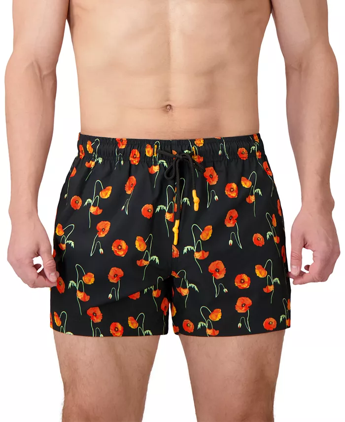 Sunset and Vines Men's Floral Woven Swim Trunks - thumbnail 2
