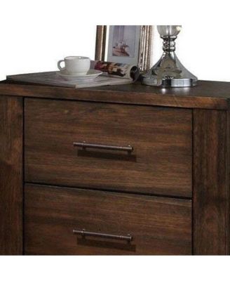Modern Two-Drawer Nightstand with Sleek Design – Perfect for Bedroom Storage