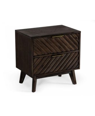 Functional Nightstand with Two Drawers for Small Spaces or Guest Room