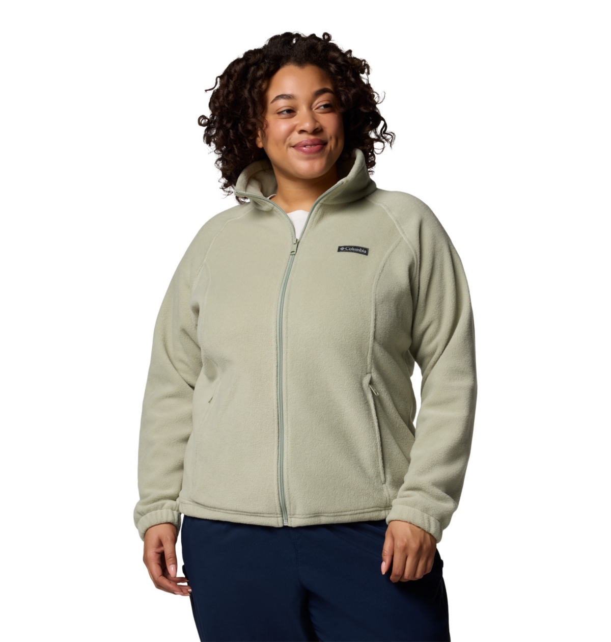 Columbia Plus Size Benton Springs Fleece Jacket In Gray