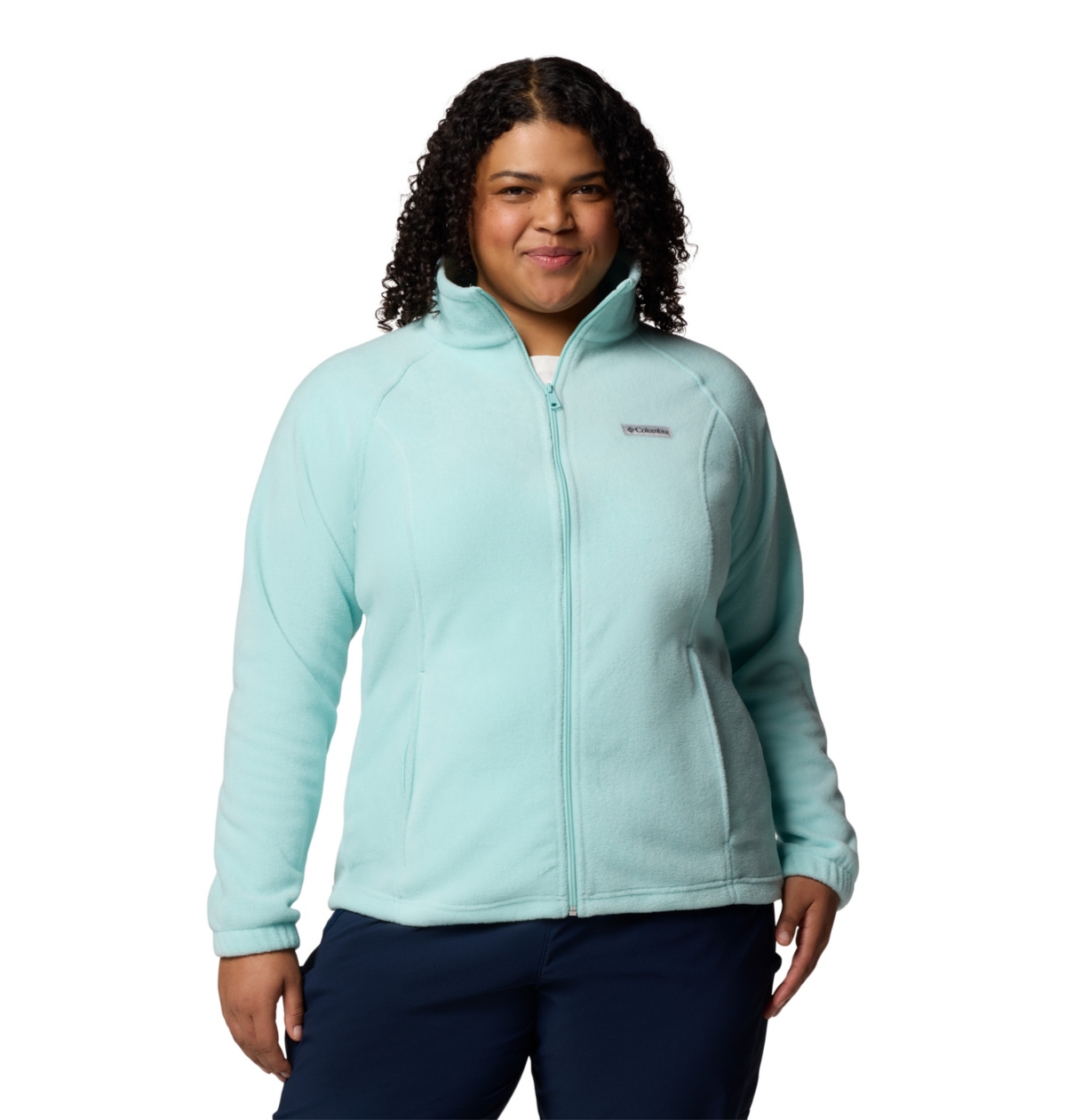 Columbia Plus Size Benton Springs Fleece Jacket In Blue