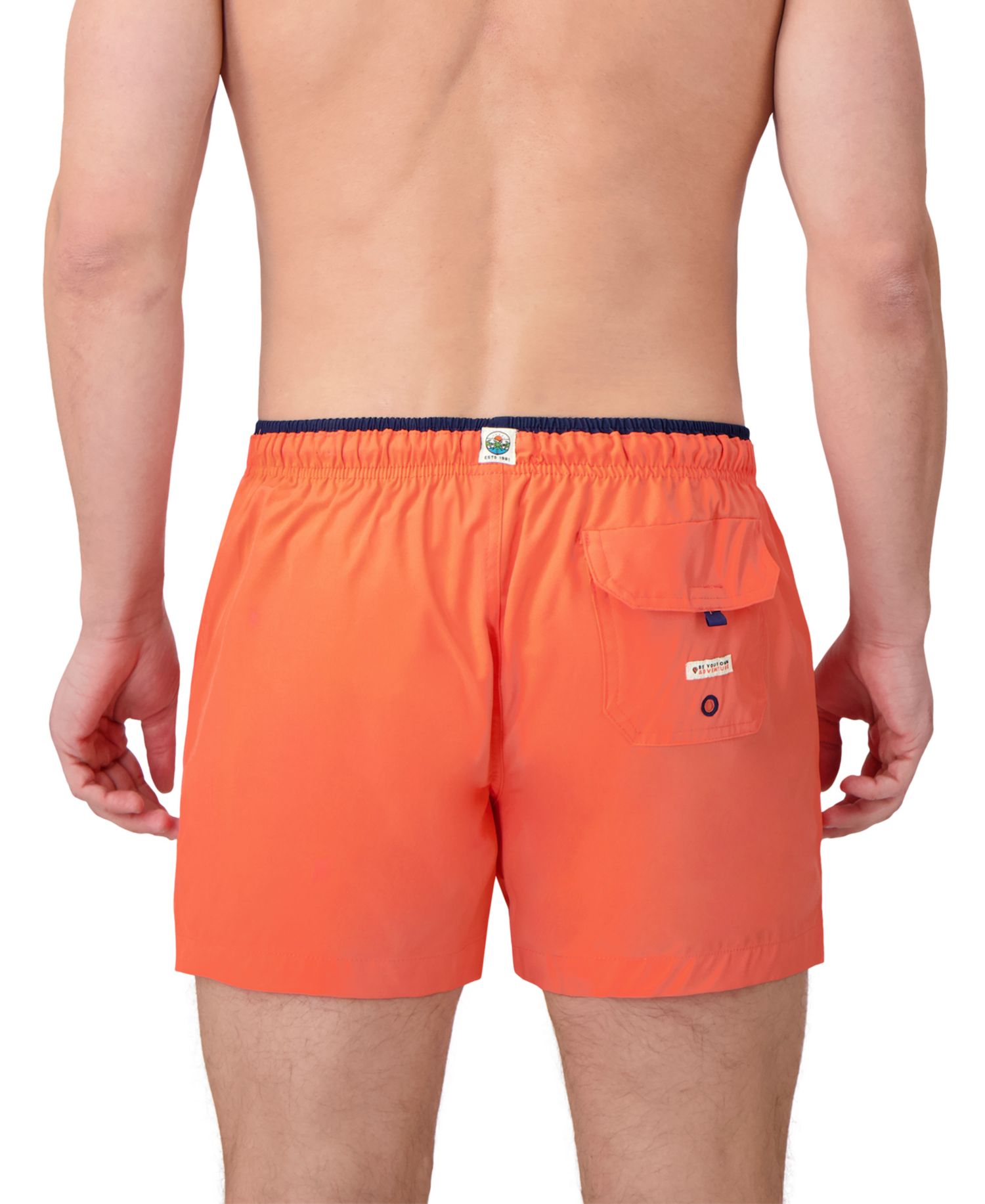Men's Solid Woven Swim Trunks