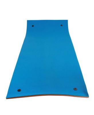 Blue Water Floating Mat Foam Pad, 7x3FT Bouncy Tear-Resistant XPE Foam