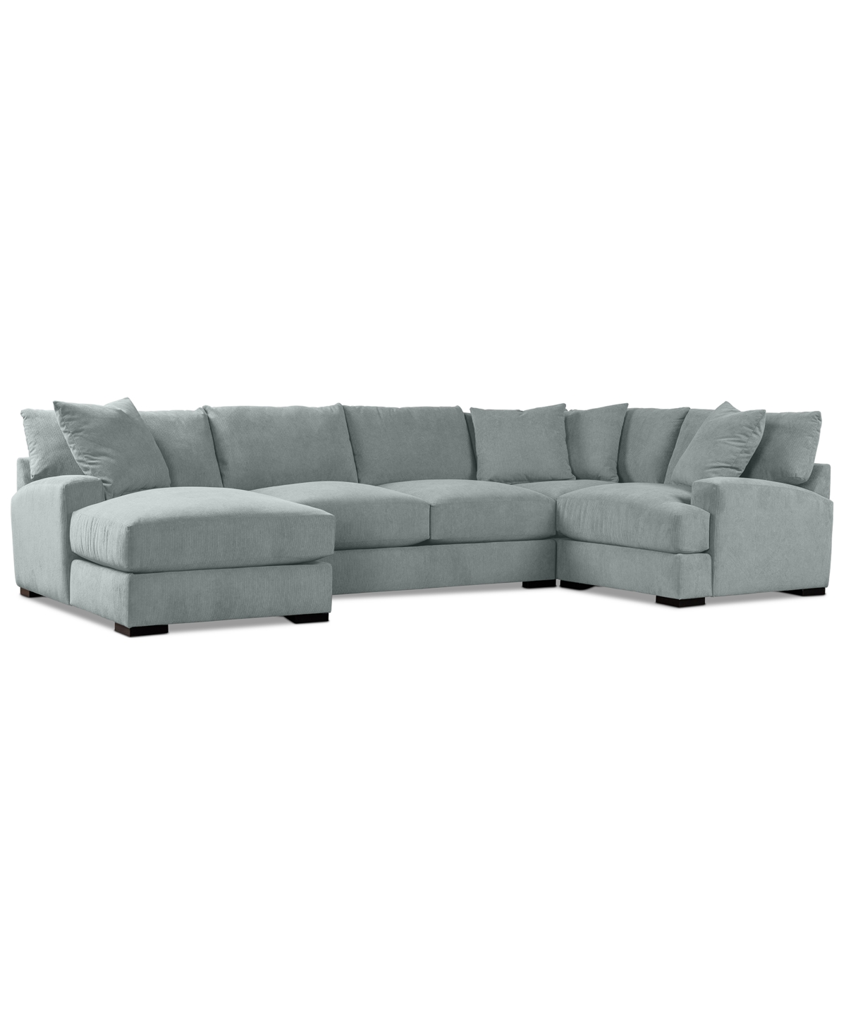 Macy's Rhyder 4-pc. Fabric Chaise Sectional, Exclusively At