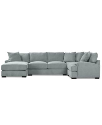 Rhyder 4-Pc. Fabric Chaise Sectional