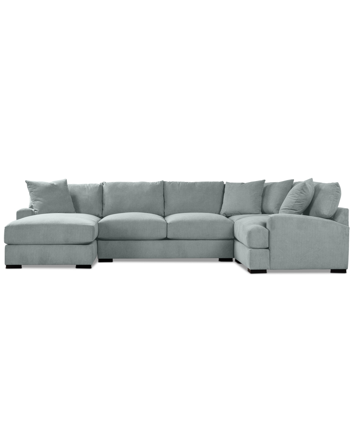 Macy's Rhyder 4-pc. Fabric Chaise Sectional, Exclusively At