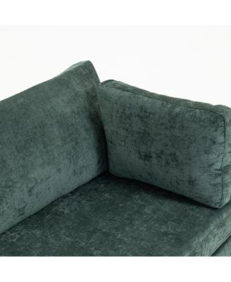 Streamdale 111.42x32.28" 3-Seater Chenille Sofa - Comfy, Cloud-Soft, with Side Pocket