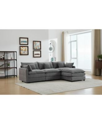 Streamdale Modular 3-Seater Sofa with Ottoman